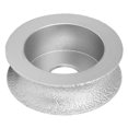 thumbnail image 2 of 73mm Bord Rond Meule, Disque de Meule Abrasive Concave, Vide Sec Meule Rainurée Humide pour Pierre Verre Céramique, 2 of 7