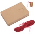 thumbnail image 3 of MasteelfCA 50pcs Tag Kraft Paper Tag with Red Rope Hollow Heart Shape Lable for Wedding Birthday Decoration, 3 of 8