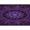thumbnail image 1 of Ahgly Tapis Rectangulaire Lavable en Machine Intérieur Transitionnel Violet Profond, 3 Pieds x 5 Pieds, 1 of 7