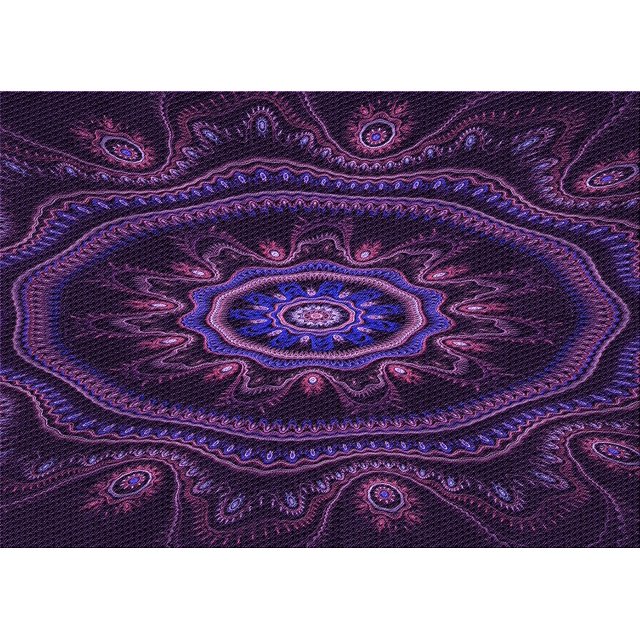 Ahgly Tapis Rectangulaire Lavable en Machine Intérieur Transitionnel Violet Profond, 3 Pieds x 5 Pieds