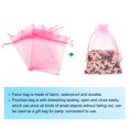 thumbnail image 3 of 100pcs Organza Bags 3.9x5.9 Inch Drawstring Favor Pouches Mesh Bag Pink, 3 of 7