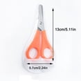 thumbnail image 2 of C Kids Ruler Scissors Safety Blades With Measurement Marks Crafting School Supplies Office Tool Pvc Protective Case 0.06Lb, 2 of 2