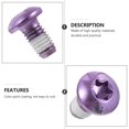 thumbnail image 4 of 1 Box of 12 Pcs Bike Disc Bolts Disc Fixing Screws Colorful Brake Disc Screws, 4 of 7