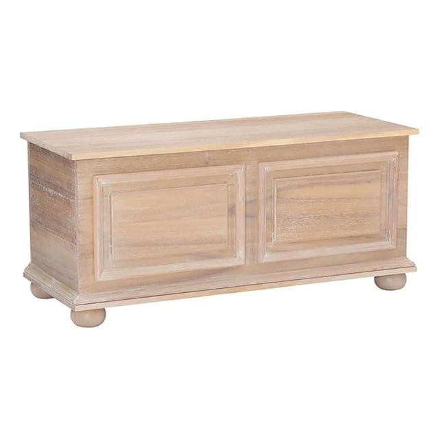 Pemberly Row Commode Transitionnelle en Bois de Cèdre de 18 Po H, Brun Naturel