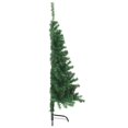 thumbnail image 3 of vidaXL Artificial Half Christmas Tree with Stand Green 150 cm PVC, 3 of 5