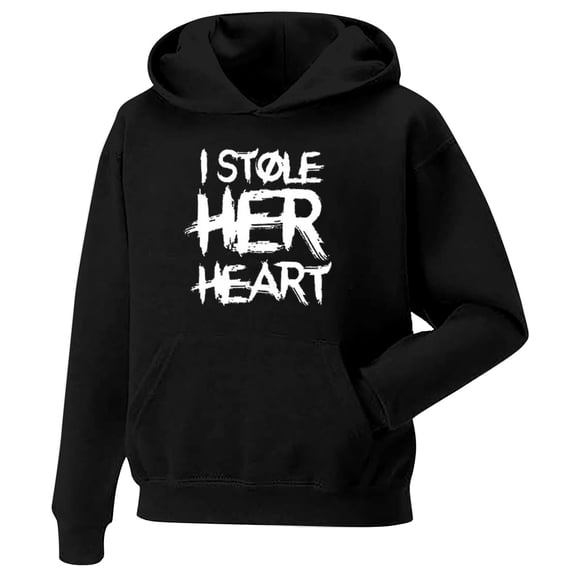 Festive Valentine'S Couples Matching Outfits Set Perfect Holiday Ensemble Men'S Hoodies & Sweatshirts Black M