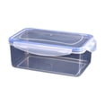 thumbnail image 1 of Airtight Plastic Food Storage Containers - 4-Piece Set with Lids, Microwave & Freezer Safe, Stackable Kitchen Organizers (5.5" to 9.4"), 1 of 2