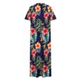 thumbnail image 4 of Ovzne Robes d'Été pour Femmes 2025 Robe de Plage Robe Unie Ample Décontractée Mode Robe à Manches Longues Robe à Col à Manches Longues pour Femmes Robe de Printemps à Manches Longues Imprimée Liquidation, 4 of 6