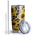 thumbnail image 4 of Gobelet 20oz avec Couvercle et Paille, Acier Inoxydable, Isolé sous Vide, pour Eau et Café, Double Paroi, Réutilisable pour Boissons Chaudes, 4 of 6