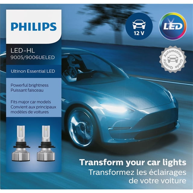 Philips 9005/9006 Ultinon Essential LED Headlights, Pack of 2
