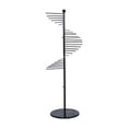 thumbnail image 4 of simhoa Scarf Display Rack Creative Spiral Scarf Holder for Suit Pants Ties Boutique Black, 4 of 8