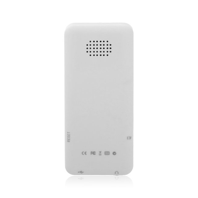 Lecteurs de Musique MP4 Externes Compatibles Bluetooth Livre Électronique Enregistreur Vocal Électronique de Remplacement pour Windows XP/VISTA/Windows 8 Blanc Sans Carte TF