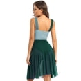 thumbnail image 2 of Alvivi Justaucorps-Robe de Ballet à Blocs de Couleur pour Danse Lyrique Moderne pour Femme pour Costume de Compétition de Danse Vert m, 2 of 7