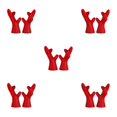 thumbnail image 3 of mmirethe 2pcs Easy To Install Antlers Sticker To Decorate Christmas Car Cute Waterproof Red large 5Set, 3 of 6