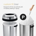 thumbnail image 2 of Simplehuman Code P 200 Count, Genuine Custom Fit Liners, Drawstring Trash Bags in Dispenser Packs, 50-60 Liter / 13-16 Gallon, White, 2 of 4