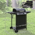 thumbnail image 3 of Outsunny 2+1 Burner Propane Gas BBQ Grill, Portable Gas Grill, Black, 3 of 10
