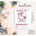 thumbnail image 5 of Darling Souvenir White Birthday Invitation Card Printable Fill or Write In Blank Invites Party Supplies Pack Of 28 5 x 7 Inches, 5 of 5