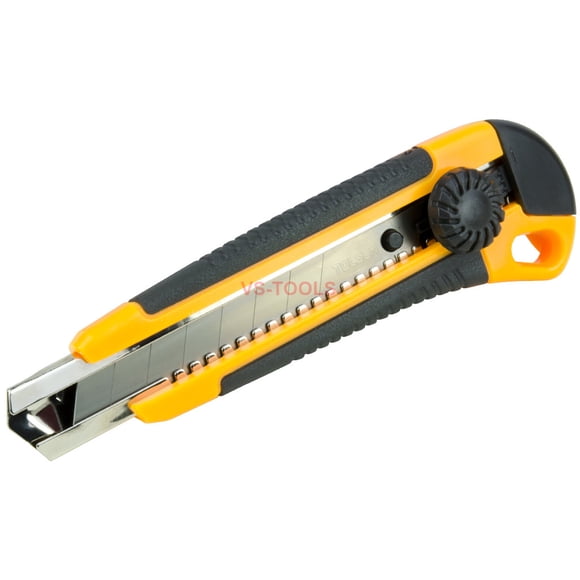 Utility Knife Ratchet Retractable Snap Off Razor Blade Box Cutter Tool