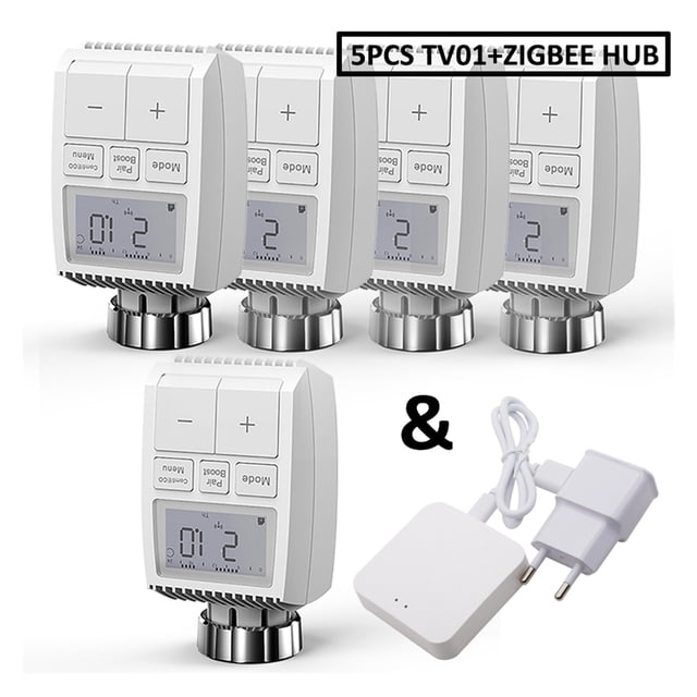 3.0 Smart WIFI Thermostatic Radiator Valve Actuator TRV Programmable Temperature Controller ,Easy to Install