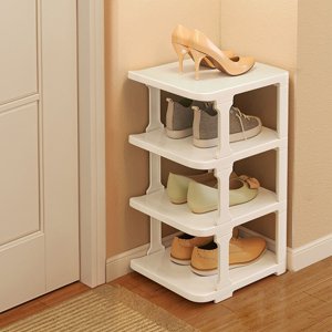 Dvkptbk Rack Shoe Organizers for Closet Plastic Shoe Storage Box for Entryway Living Room Sturdy Stackable Sneakers Cabinet Bins