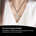 thumbnail image 4 of yingyy Wire Wrapped Charm Hanging Pendant Colorful Exquisite Crystal Crafting Necklace Keychains Earrings Accessories White Crystal 1Set, 4 of 6