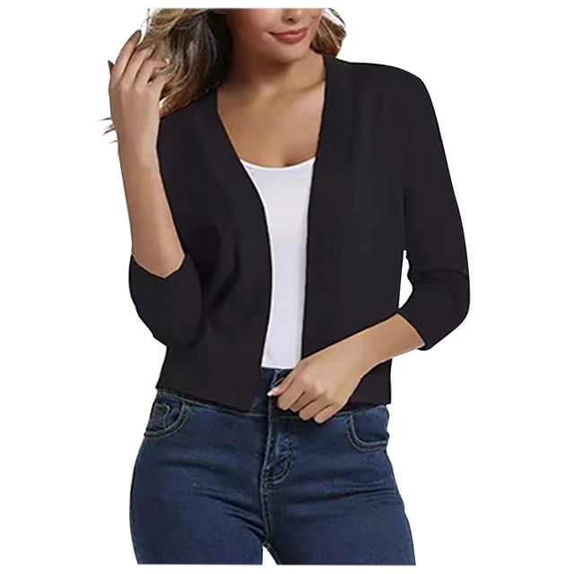 Cardigans pour Femmes Chandails Blouse Décontractée pour Femmes Cardigan Doux et Ample Chandail Tricoté Hauts Courts Hauts d'Automne pour Femmes en Liquidation