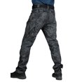 thumbnail image 4 of Wangscanis Men Cargo Pants, Zipper Button Closure Solid/Snakeskin Print Casual Pants Trousers with Pockets, 4 of 5