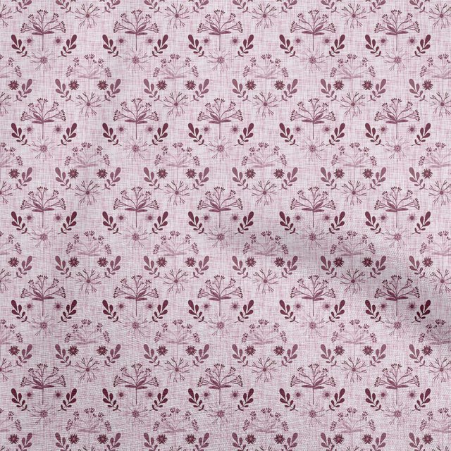 oneOone Georgette Viscose Blush Pink Fabric Block Craft Projects Decor Fabric Printed By The Yard 42 Inch Wide