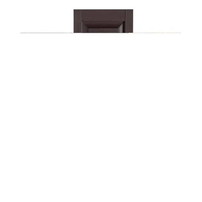 Volets Décoratifs Extérieurs à Panneau Surélevé Premier, Brun Terre de Sienne - 15 x 55 Po
