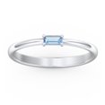 thumbnail image 2 of East-West Stackable Baguette Ring in Sterling Silver, 2 of 3