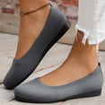 thumbnail image 3 of Dakaela Ballerines Chaussures Plates Femmes Habillées Bout Rond à Enfiler Ballerine Marche Mocassins à Petit Talon Compensé, 3 of 9