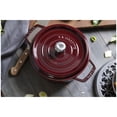 thumbnail image 3 of STAUB La Cocotte 3.7 L Cast Iron Round Cocotte, Grenadine-Red, 3 of 5