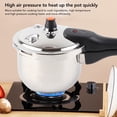 thumbnail image 3 of Stainless Steel Pressure Cooker,Classic High Dome Pressure Cooker with Locking  Handle  Cooking Pot Steamer Electric Ceramic Stove Pressure Cooker for Kitchen, 3 of 8
