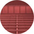 thumbnail image 1 of Ahgly Company Machine Washable Indoor Round Transitional Tomato Red Area Rugs, 3' Round, 1 of 7