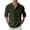 R-Army Green, variant on 2025 Men Shirts Mens Spring Loose Stand Shirts Men Collar Solid Color Pocket Fresh Clean Threads Men Long