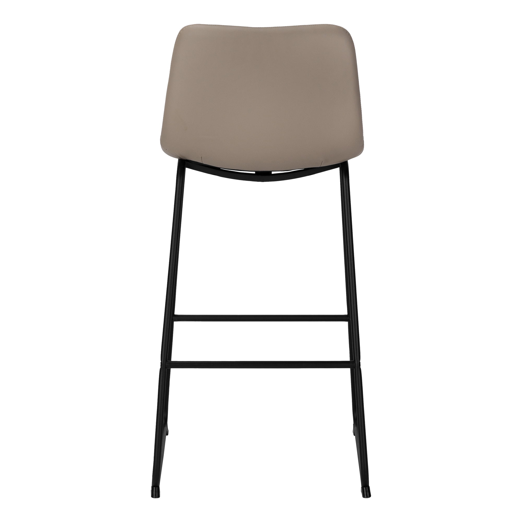 Monarch Specialties Chaise De Bureau, Hauteur Bar, Debout, Bureau, Travail, Pu D'aspect Cuir, Métal, Brun, Noir, Contemporain, Moderne