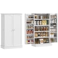 thumbnail image 1 of HOMCOM Armoire de Rangement pour Garde-Manger de Cuisine avec Étagères à 5 Niveaux Blanc, 1 of 10
