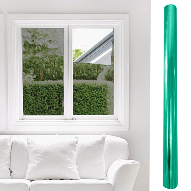 Film pour Fenêtre Réfléchissant Unidirectionnel pour Bloquer le Soleil, Contrôle de la Chaleur avec Protection UV, Installation à Adhérence Statique Sans Colle, Trousse Améliorée pour Fenêtres de Bureau Ou de Maison