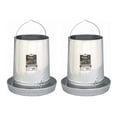 thumbnail image 1 of Little Giant 30-Pound Floor Space Saving Hanging Metal Poultry Feeder (2 Pack), 1 of 6