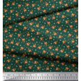 thumbnail image 2 of Soimoi Poly Georgette Fabric Leaves, & Rose Floral Print Fabric by Yard 52 Inch Wide, 2 of 3