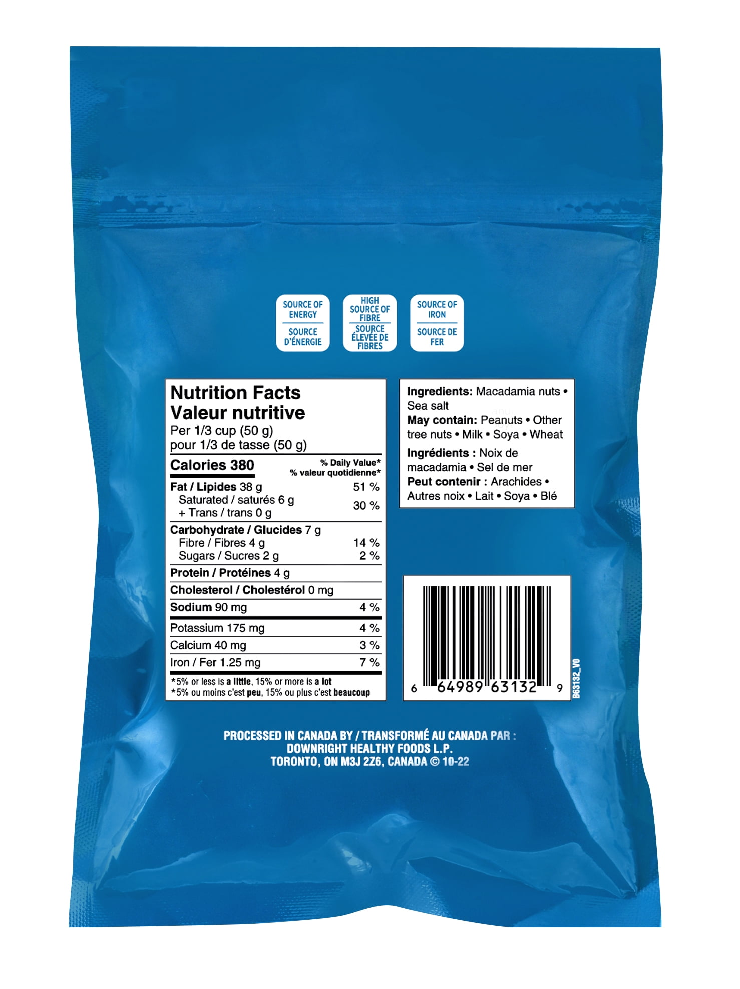 Jtt Macadamia Nuts Dry Roasted W/S 200g