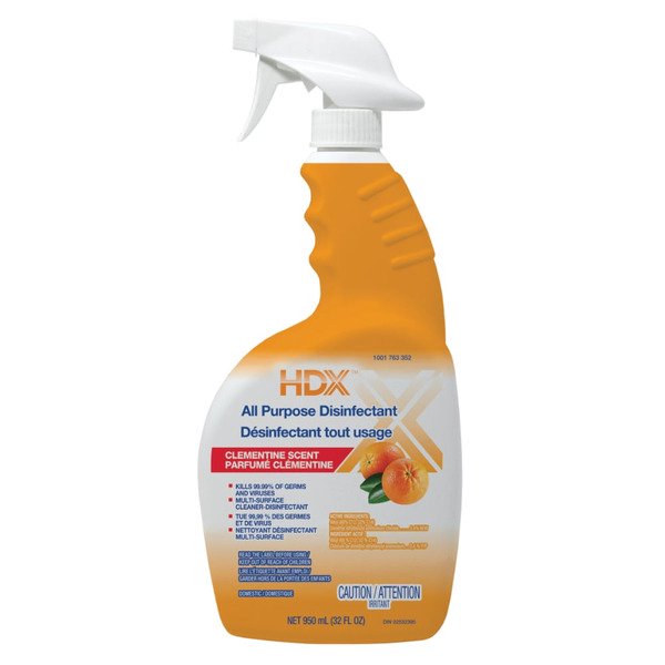 HDX 950 ml Fresh Clementine Scented All-Purpose Cleaner and Disinfectant