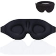 thumbnail image 1 of 100% Blockout Light Eye Mask for Sleeping 3D Contoured Blindfold, Upgraded Eye Cover with Adjustable Strap, Eye Pillow Soft Comfy Eye Shade for Nap Travel Night Shift, 1 of 6