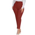 thumbnail image 2 of Lroveb Pantalon Habillé pour Femmes Taille Haute Fuselé Pantalon Décontracté Mode pour Femmes Coupe Ajustée Pantalon Moulant Rouge, 2 of 4