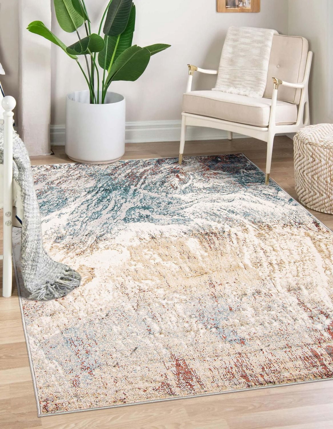 ECARPET Tribeca Contemporain/Moderne Tapis pour salon, chambre, salle à manger, entrée, couloir et plus encore.