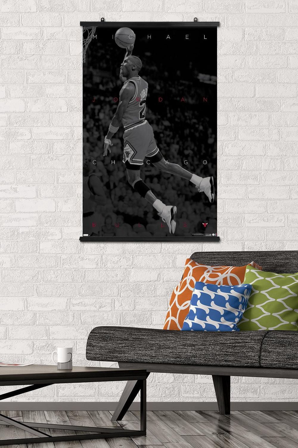 Michael Jordan - Black and White Wall Poster