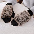 thumbnail image 1 of XZNGL Cartoon Hedgehog Wool Double Layer Thermal Insulation with Finger Weave Gloves, 1 of 7