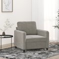 thumbnail image 1 of vidaXL Sofa Chair Light Grey 60 cm Velvet, 1 of 5