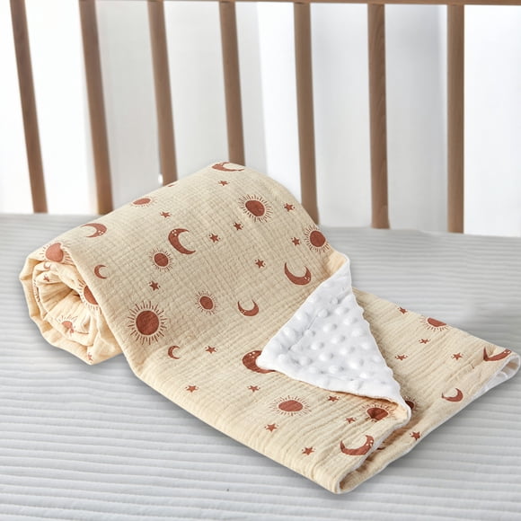 Yanzu3 Gauze Blanket Double Layer – Warm Children's Quilt, Soothing Blanket for Kids, Soft and Cozy Throw for Bedtime and Winter Naps