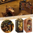 thumbnail image 2 of DIY Wooden Detective Agency Book Shelf Insert Miniature Bookshelf Building F5 Q7E5, 2 of 8